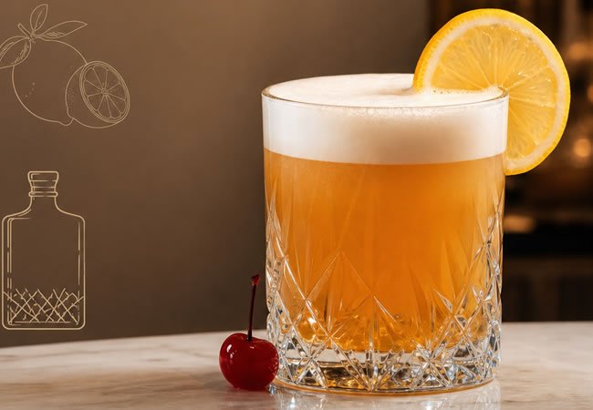 Coctel Amaretto Sour